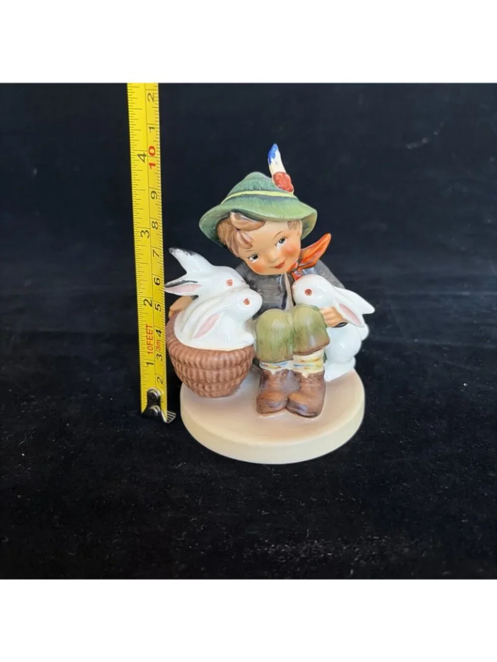 Vintage Goebel MI Hummel 58/0 Playmates Boy Rabbits TMK5 W Germany 4in Figurine